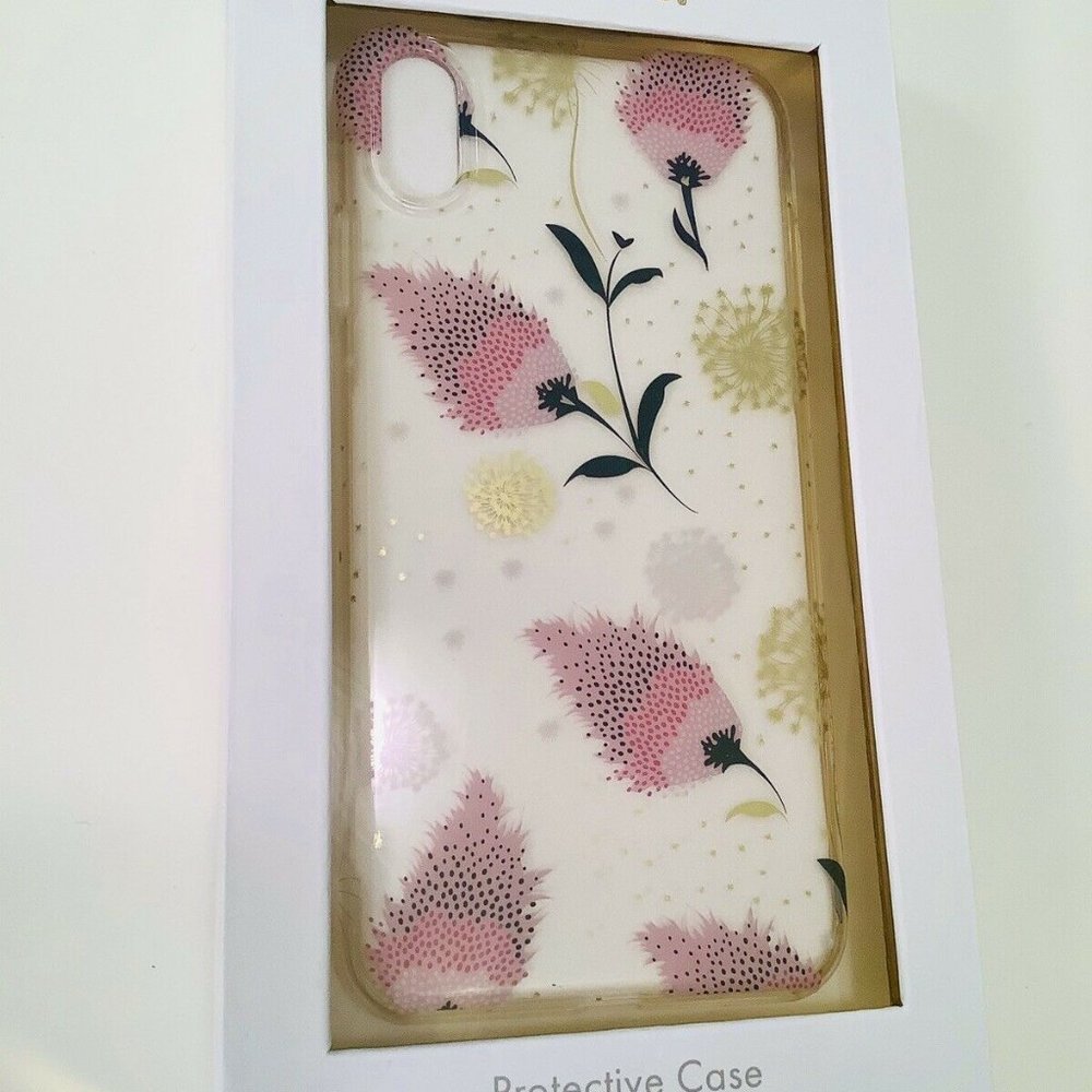 New iHome Transparent iPhone Xs Max, Clear Floral,